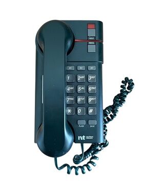 Vintage Avocado Dark Green Northern Telecom Jazz Corded Land Line Phone 1995